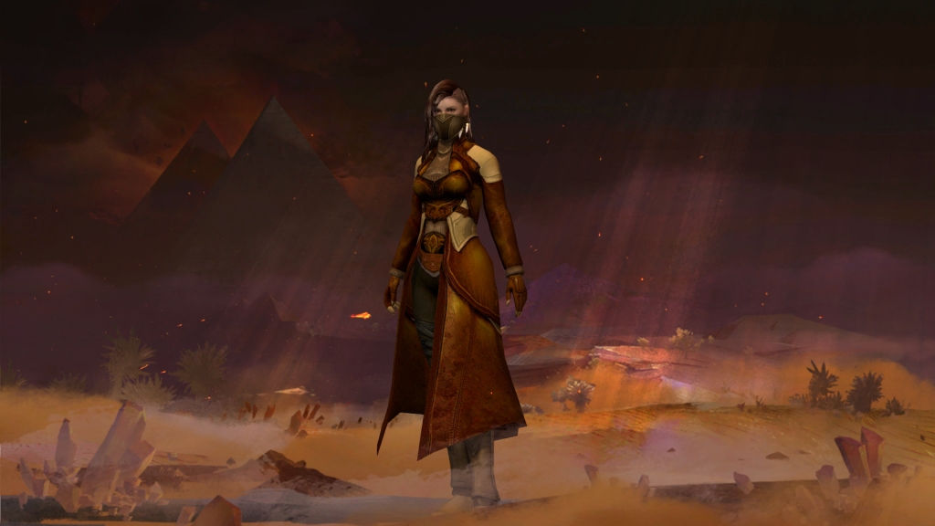 Player Character from Guild Wars 2 at the loading screen